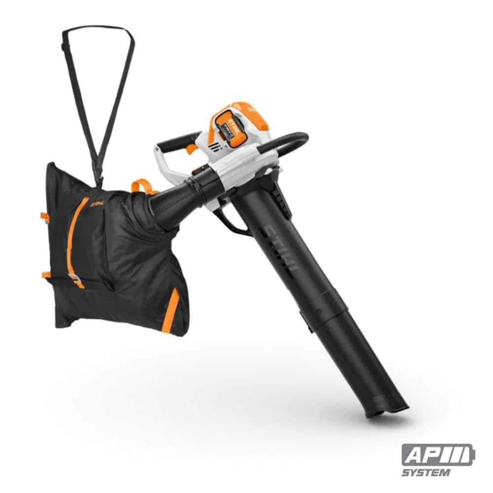 aspire et broye les feuilles mortes. Fonctionne avec une batterie AP