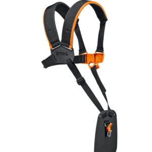 Harnais double bretelle confortable pour le travail avec une débroussailleuse facilité