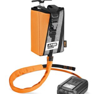 Longe d'élagage pour déporter le poids de la batterie AP et apporter une protection anti-chute à votre tronçonneuse d'élagage à batterie AP system de Stihl