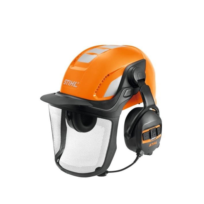Le casque ADVANCE X-Vent ProCOM combine le confort, la légèreté et la protection du modèle ADVANCE X-Vent avec la technologie de communication innovante STIHL ADVANCE ProCOM.