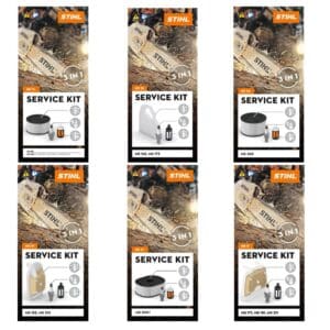 Avec le Service Kit , effectuez vous-même facilement la maintenance de votre tronçonneuse STIHL. Le kit contient un filtre à air, une bougie d'allumage et une crépine