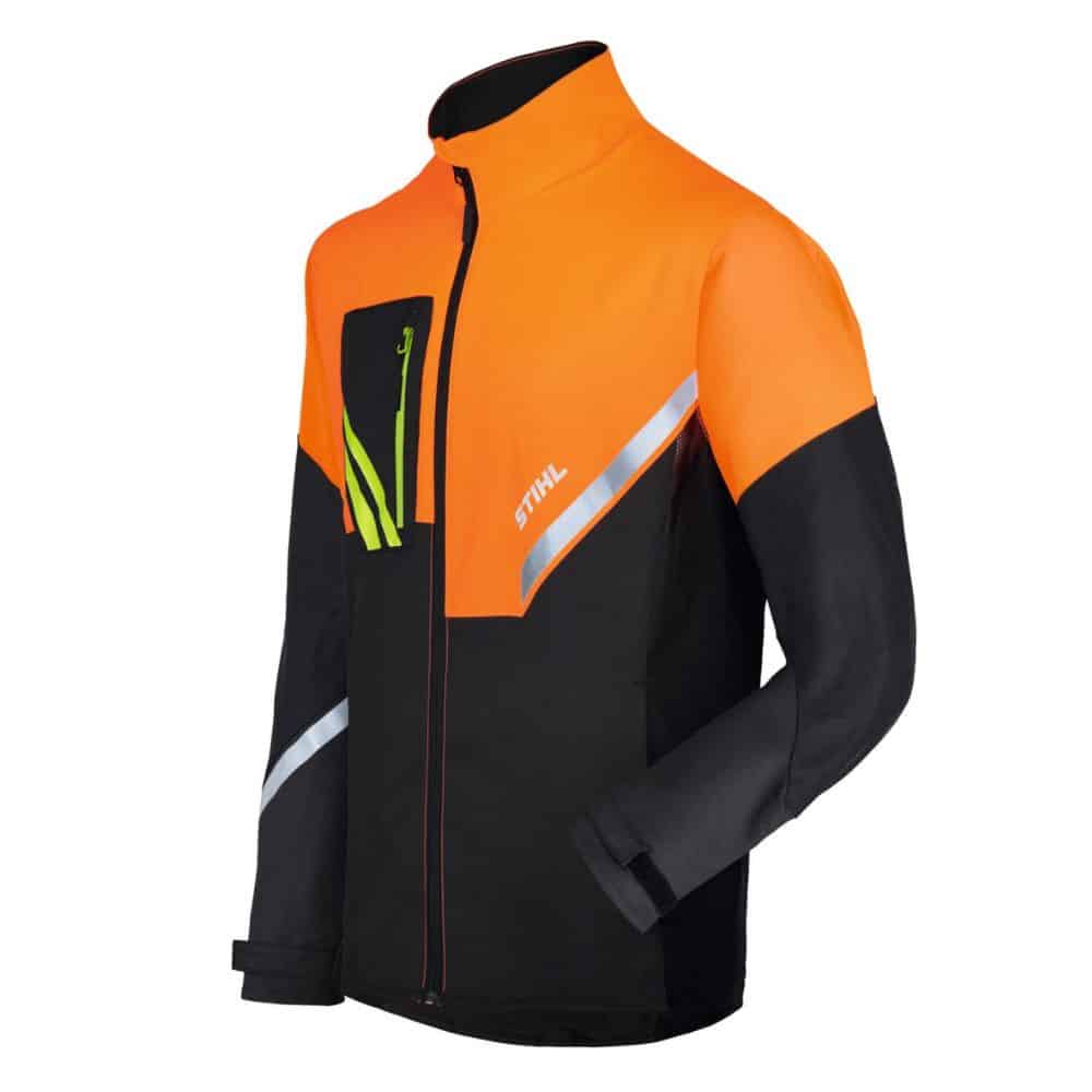 Veste légère, respirante et résistante, particulièrement adaptée aux particuliers travaillant avec une tronçonneuse.