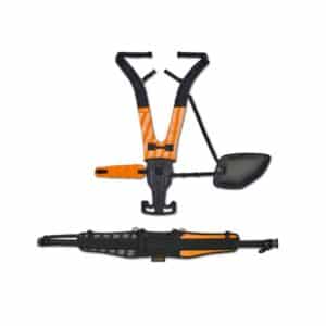 Destiné aux professionnels de l'entretien de la forêt et de l’aménagement paysager, le Kit FS ADVANCE X-FLEX est composé de la ceinture ADVANCE X-FLEX, taille M et du harnais FS ADVANCE X-FLEX, taille M/L :