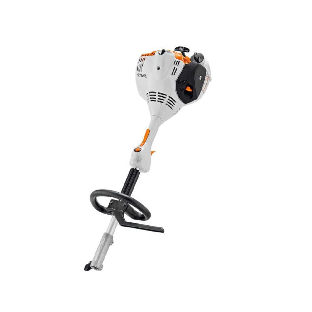 Moteur KM 56 RCE de Stihl, tous les outils CombiSystem se fixe dessus facilement sans outil.